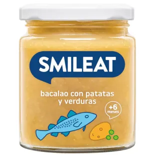 Smileat Organic Vegetable, Potato and Cod Jar +6m 230 gr