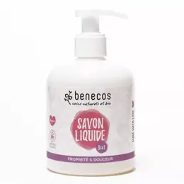 Benecos Savon Liquide Naturel Mains Visage Corps Douceur 3 en 1 300ml