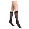 Sigvaris Styles Motifs Plumetis Chaussettes Classe 2 Long Taille XL Noir