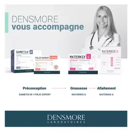 Densmore FOLIC'EXPERT La nouvelle génération d'Acide Folique 5-MTHF - 3 mois