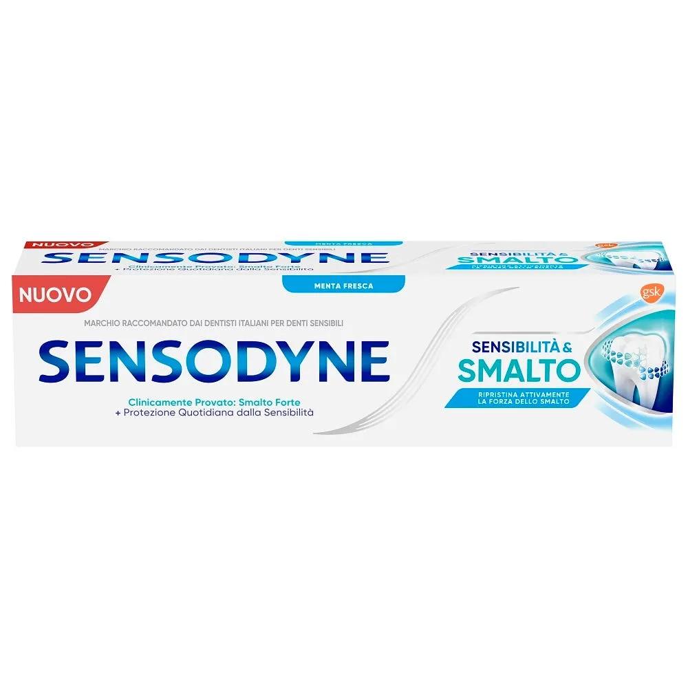 Sensodyne Dentifricio Sensibilità & Smalto Denti Sensibili Smalto Forte Gusto Menta Fresca 75 ml