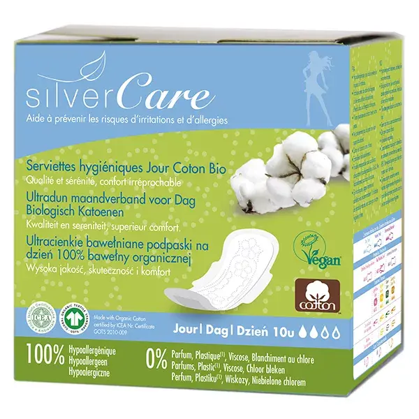 Silver Care Serviette Ultra-Fine Jour 10 unités