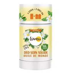 Lovea - Déo - Soin Solide - Déodorant - Huile De Monoï - Efficacité 24h 50g