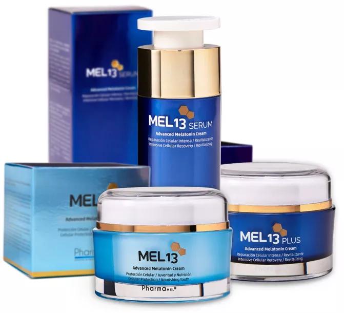 PharmaMel Mel13 Creme, Proteção Celular, Sérum e Contorno dos Olhos