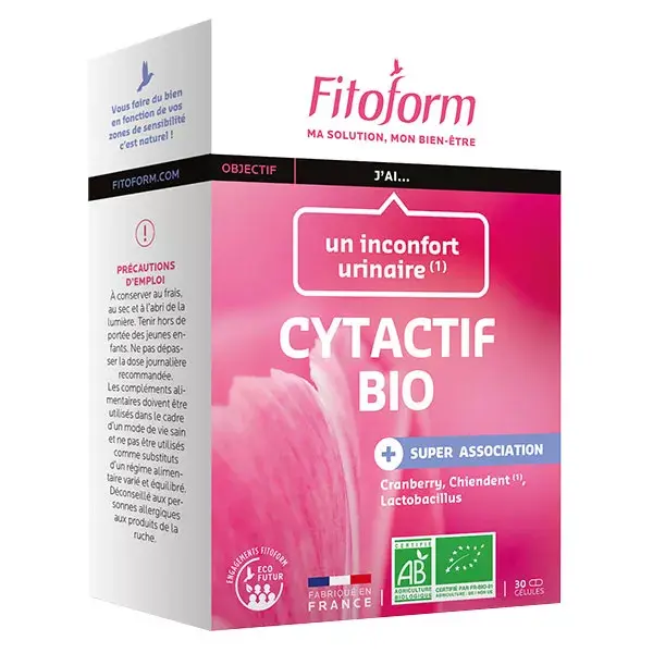 Fitoform Cytactif Bio Integratore Alimentare per Comfort Urinario 30 capsule