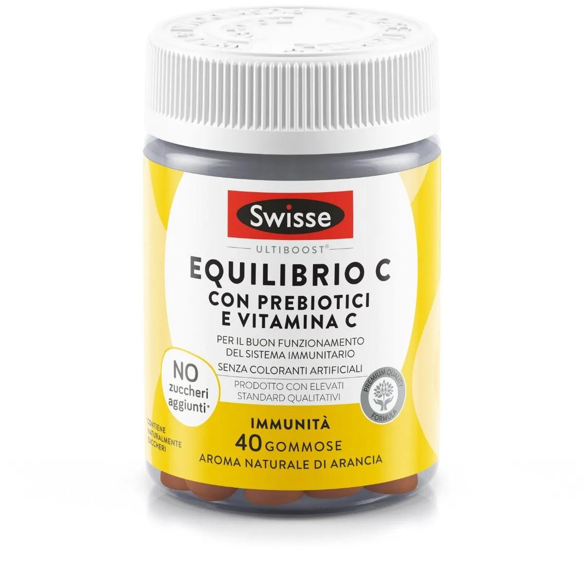 Swisse Equilibrio C Integratore Sistema Immunitario Con Prebiotici e Vitamina C 40 Gommose