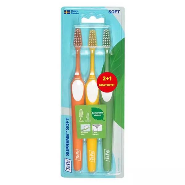 Tepe Spazzolino Supreme Soft Regular Lotto di 3