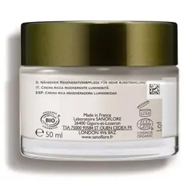 Sanoflore Reines Crème de Jour Riche Nourrissant Régénération Éclat Bio 50ml