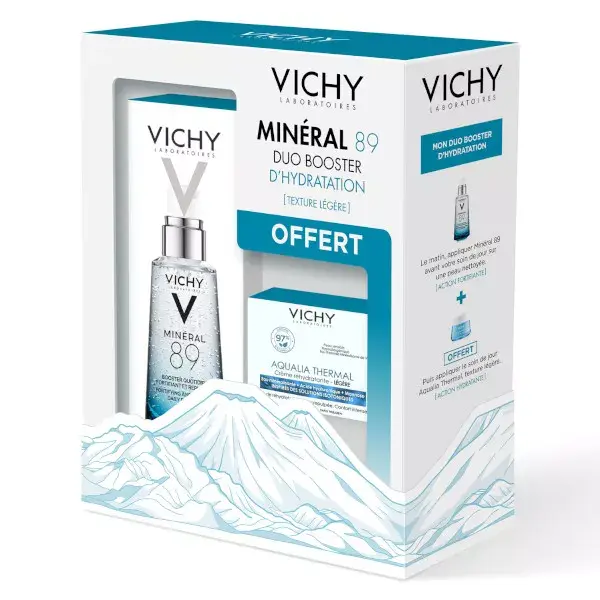 Vichy Mineral 89 Gel Hidratante 50ml + Aqualia 15ml Gratis