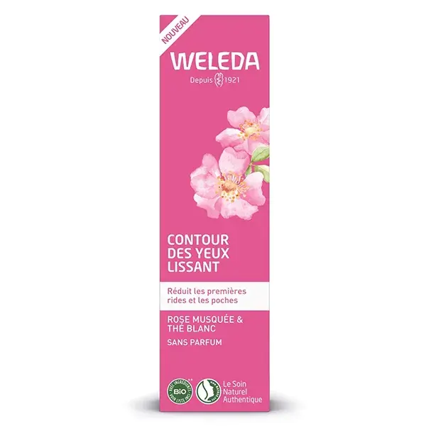 Weleda Contour Des Yeux Lissant Rose Musquée & Thé Blanc 12 ml