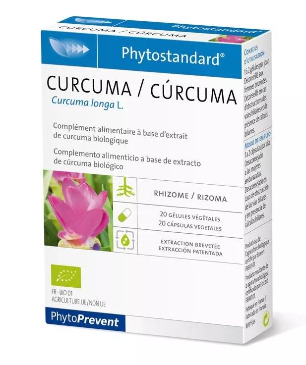 Pileje Phytostandard Curcuma 20 Capsulas