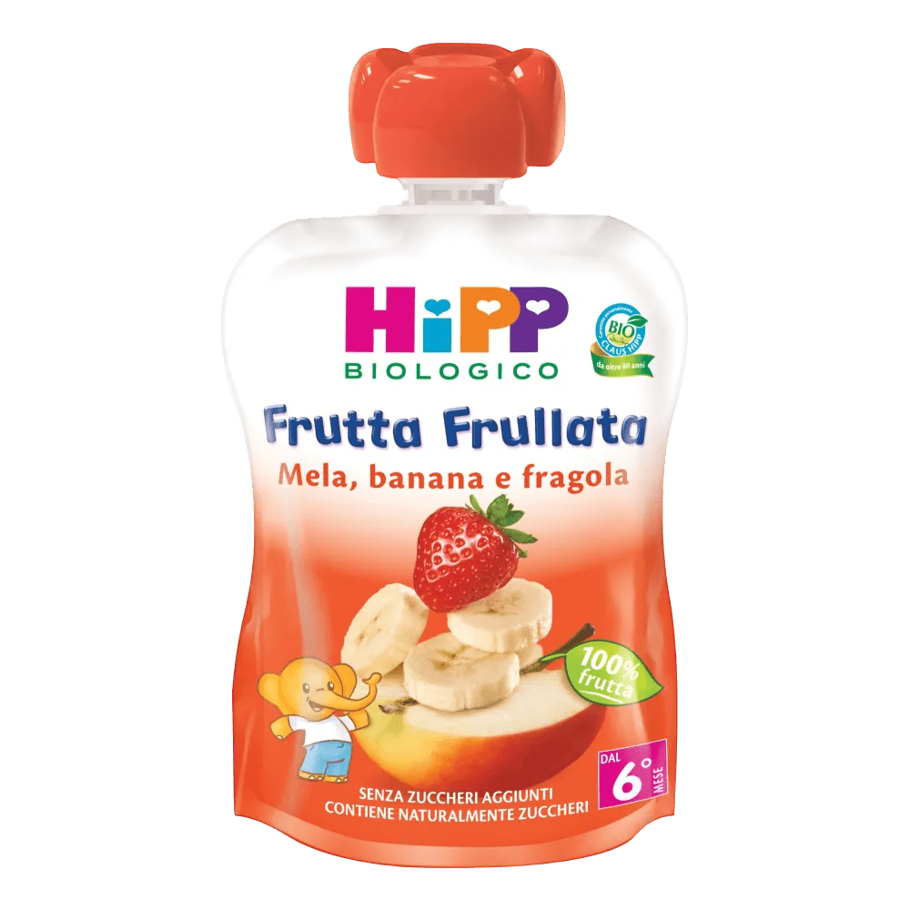 Hipp Bio Frutta Gusto Mela, Banana E Fragola 90 G