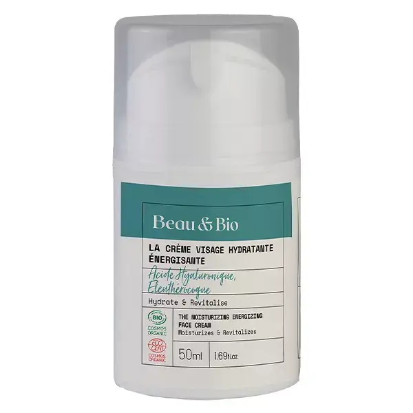 Beau & Bio Crema Facial Energizante Hidratante con Certificado Ecológico 50ml