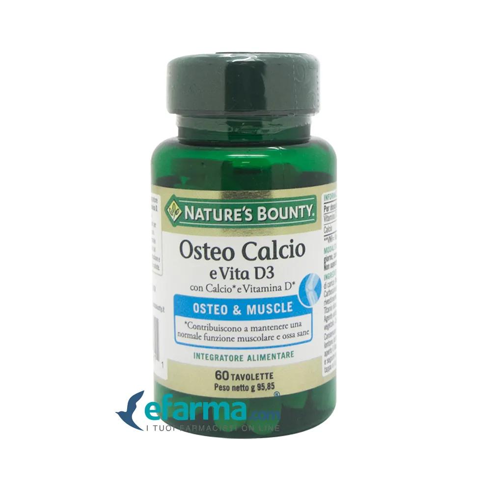 Nature's Bounty Osteo e Vita D3 Integratore Muscoli e Ossa 60 Tavolette