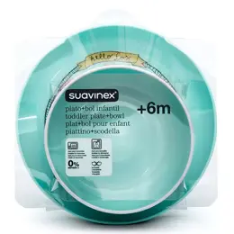 Suavinex Assiette + Bol Bleu