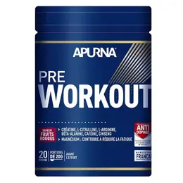 Apurna Pre Workout Saveur Fruits Rouges 420g