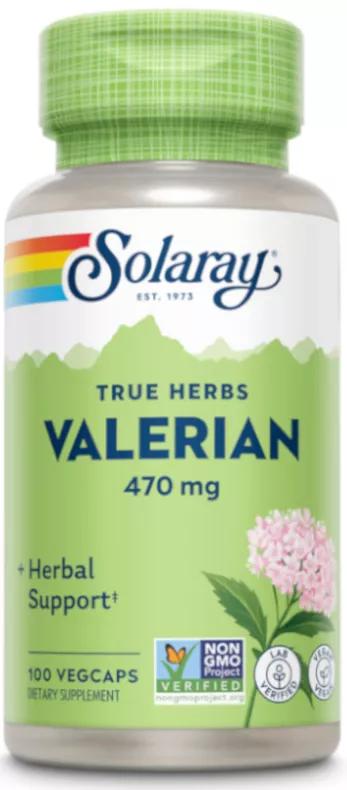 Solaray Raíz de Valeriana 470 Mg 100 Vegcaps