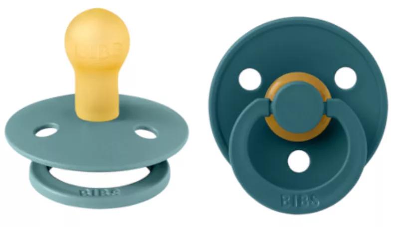 Bibs Pacifiers Color Roud Island Sea/Forest Lake 0-6m 2 units