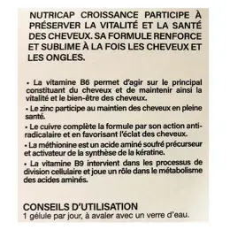 Nutrisanté Nutricap Croissance 60 gélules + 30 gélules Offertes