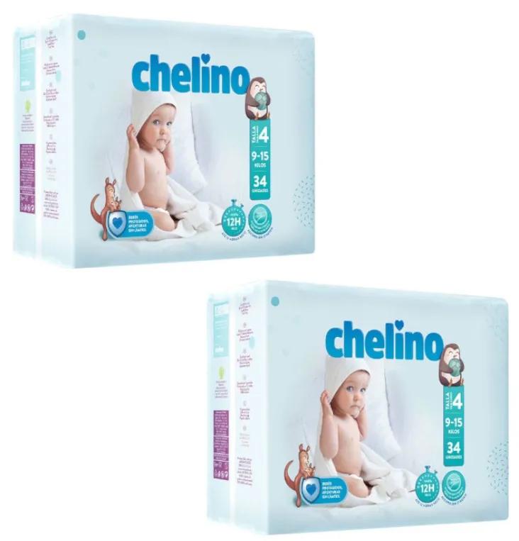 Imagen de Chelino Pañales Talla 4  9-15 kg 2x34 uds