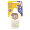 Nuby Biberon Col Large Tétine Débit Moyen Silicone Jaune 180ml