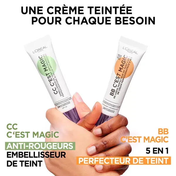 L'Oréal Paris CC Crème Embellisseur de Teint Anti-Rougeurs Universelle 30ml
