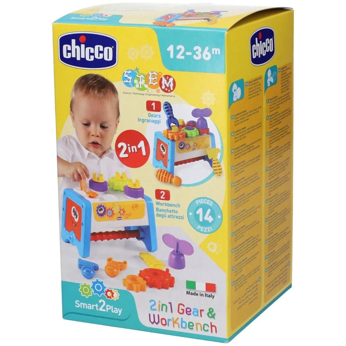 Chicco Gioco 2 in 1 Casetta Degli Attrezzi da 10 a 36 Mesi