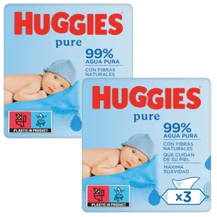 Huggies Baby Pure Wipes 6x56 unidades