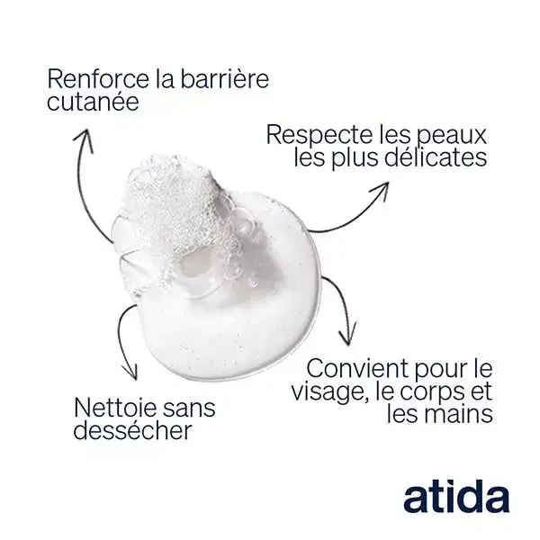 Atida Lot Découverte Eau Micellaire 50ml + Gel Nettoyant 50ml + Masque Visage Vitamine C