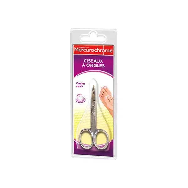 Mercurochrome nail scissors