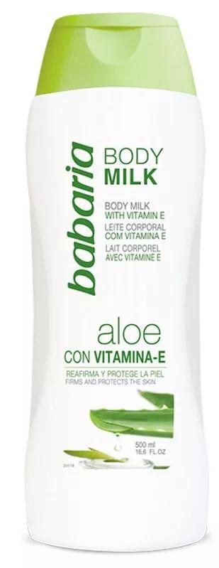 Babaria Body Milk Aloe Vera y Vit E 500 ml