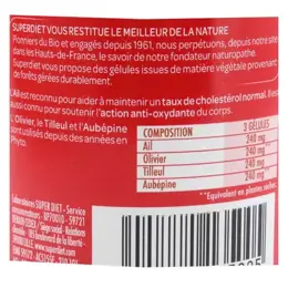 Superdiet Quatuor Ail Cardiovasculaire Bio 150 gélules