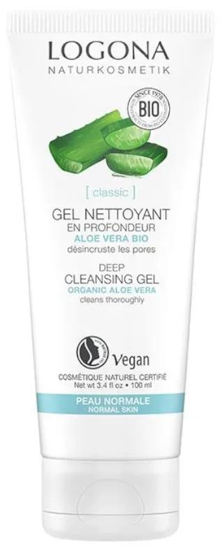 Logona Gel Nettoyant Profond Vegan Aloe Vera 100 ml