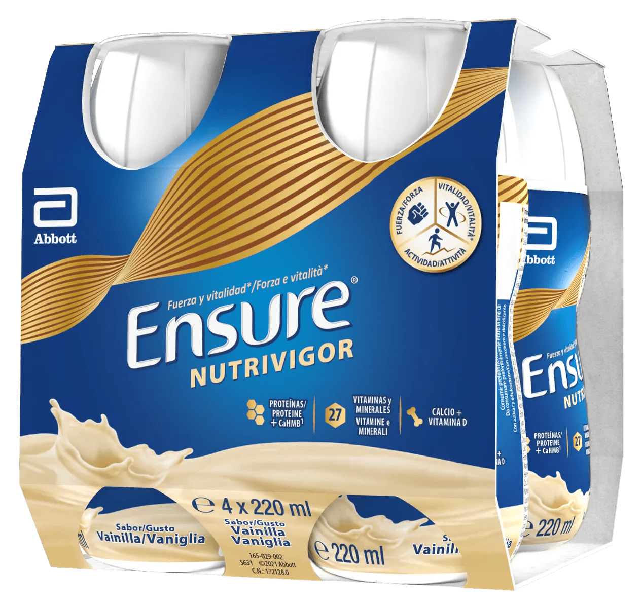 Ensure Nutrivigor Integratore Alimentare Proteico da Bere Vaniglia 4x220ml