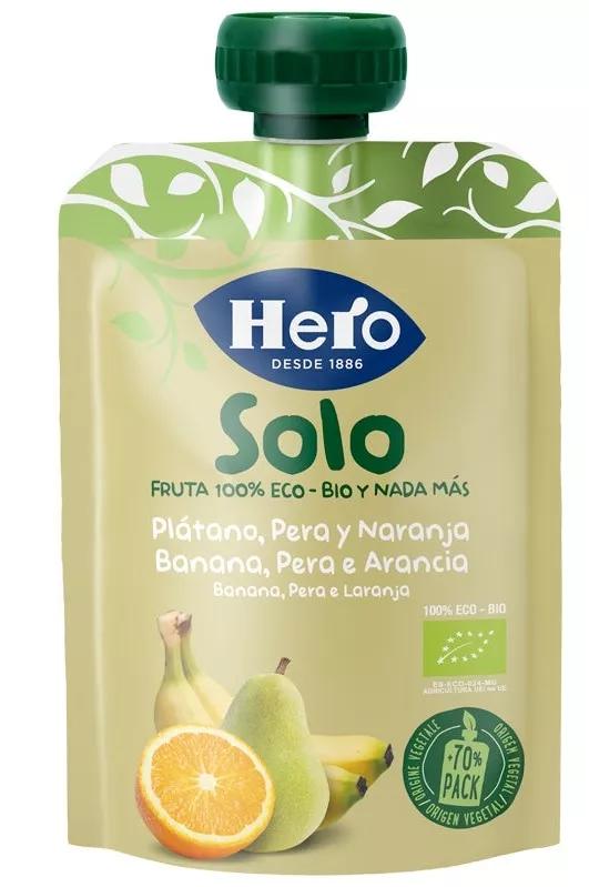 Hero Solo Bolsita Plátano, Pera y Naranja 100 gr