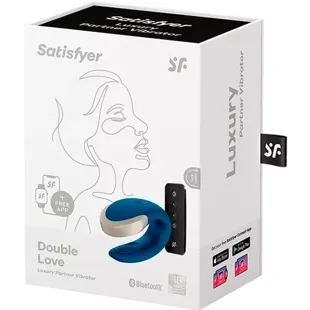 Satisfyer Double Love Blue + Application gratuite