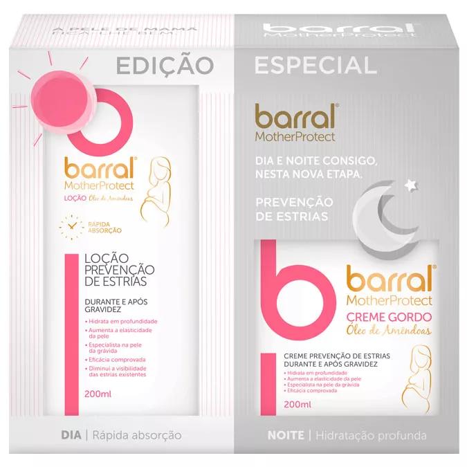 Barral Crema Aceite Almendras 200 ml + Loción Anti Estrías 200 ml