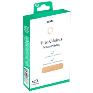 Tiras de plástico Atida Classic 20 unidades