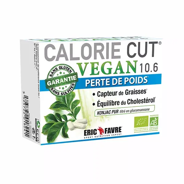 Eric Favre Capteurs de Graisses & Coupe Faim Calorie Cut Konjac Pur Bio 60 comprimés