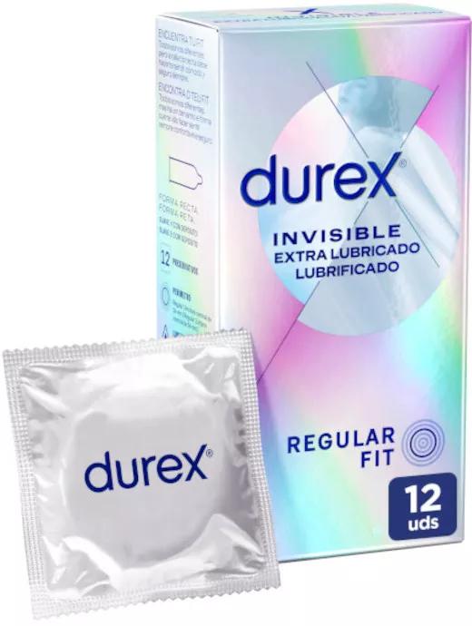 Durex Preservativo invisívelExtrafino Extralubricado 12 Uds