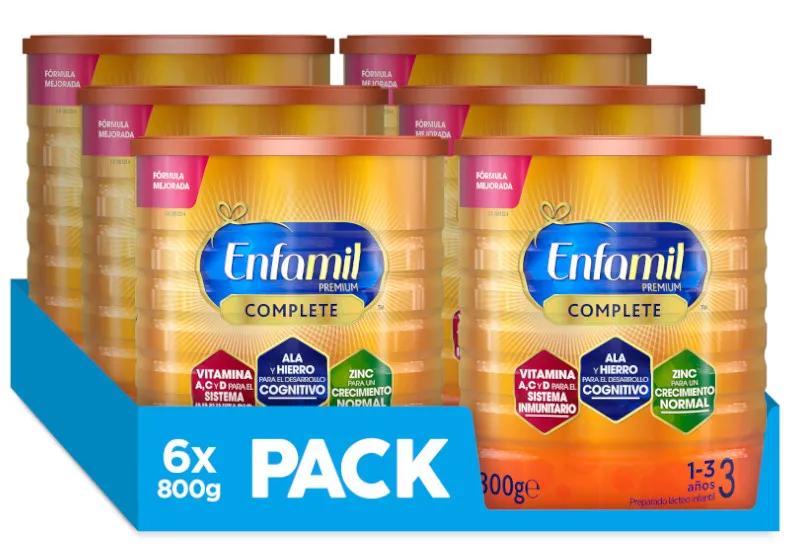 Enfamil 3 Premium Lait de Croissance Complète 6x800 gr
