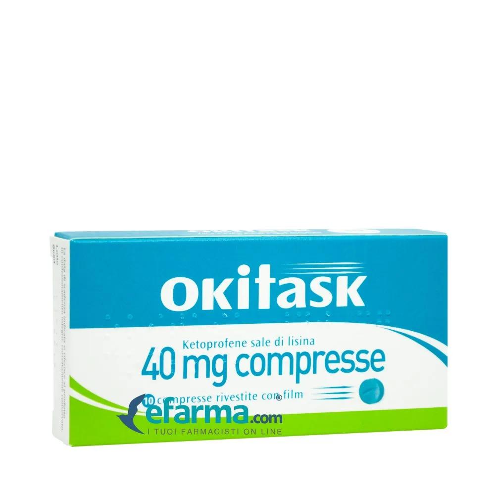 Okitask 40mg Ketoprofene Sale di Lisina 10 Compresse Rivestite