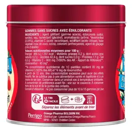 Valda Gommes Sans Sucres Fruits Rouges Adoucit La Gorge 140g