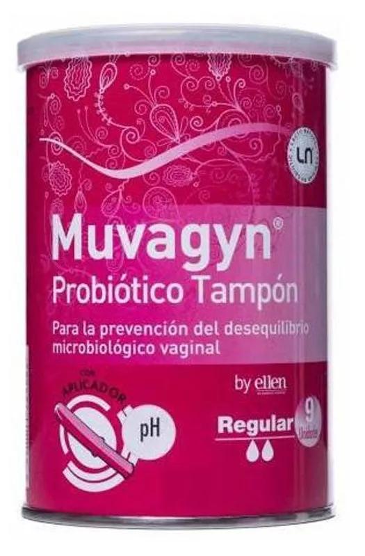 Casen Recordati Muvagyn Tampón Probiótico Regular Aplicador 9 Uds