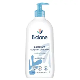 Biolane - Gel Corps & Cheveux - Peaux Sensibles - Cheveux Fins - Bébé - 750ml