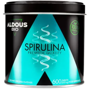 Aldous Bio Espirulina Orgânica 600 Comprimidos