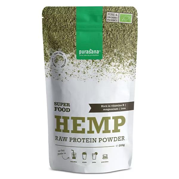 Purasana Proteinas de Cáñamo en Polvo Bio 200g