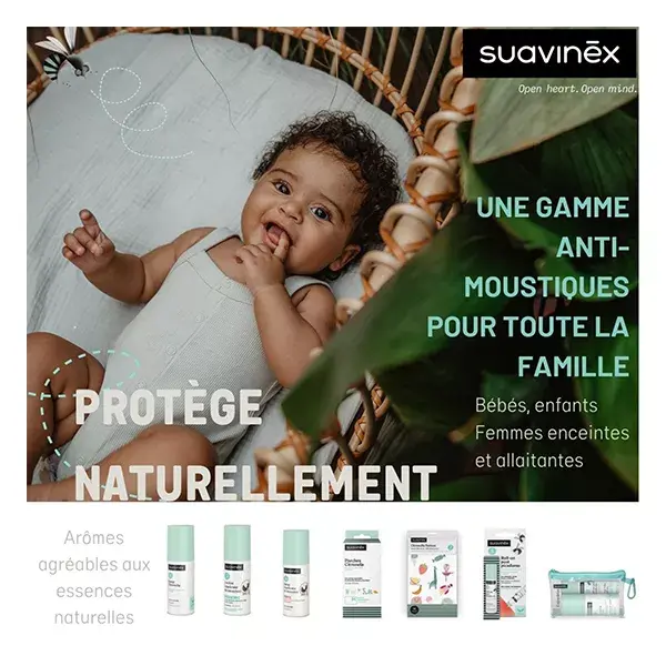 Suavinex Tatouages Enfant Anti-Moustiques à la Citronelle 3A+ 14 unités