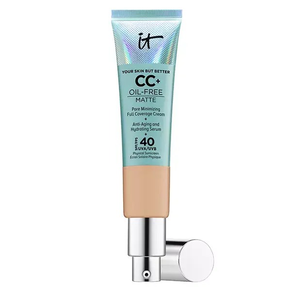 IT Cosmetics Fond de Teint Your Skin But Better CC+ Oil Free Matte Crème Correctrice Mate SPF40 Medium Tan 32ml