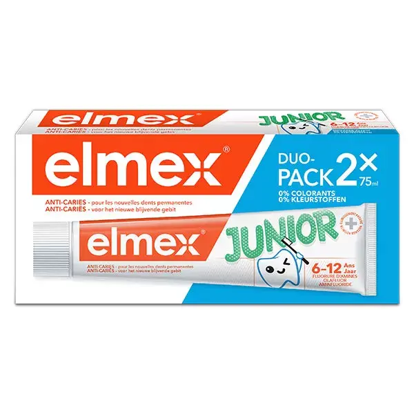 Elmex Junior Dentifrice 6-12 Lot de 2 x 75ml
